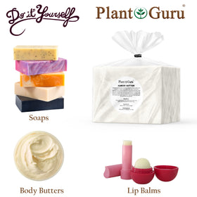 Plant Guru kokum butter being poured into molds for balms and soap making workflow
