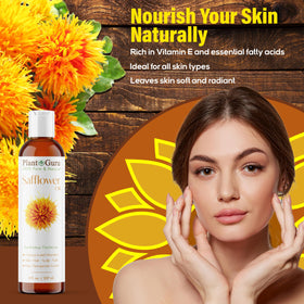 Plant Guru oil next to beeswax and jars for DIY balm making at home