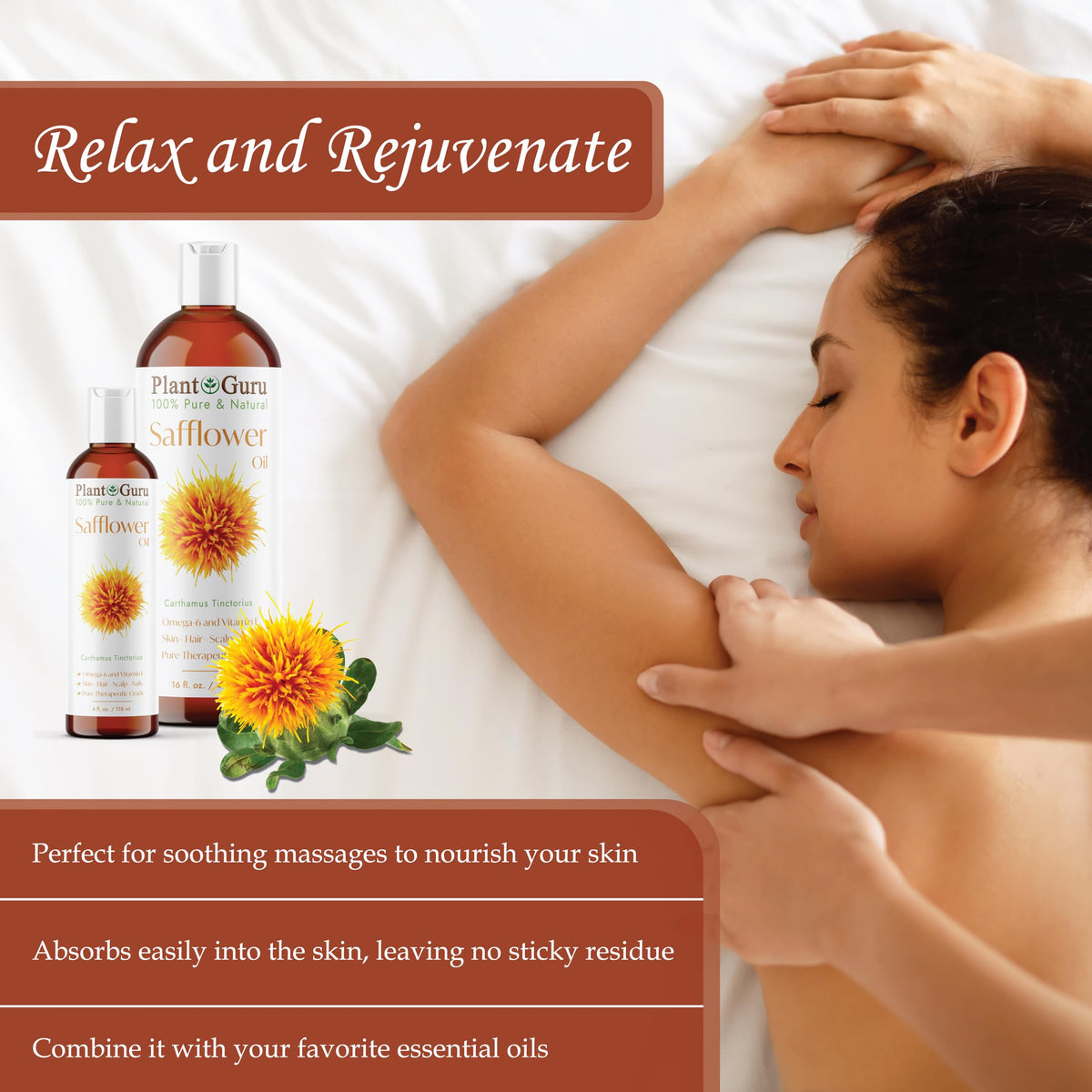 Plant Guru oil applied to hair ends demonstrating frizz control and shine