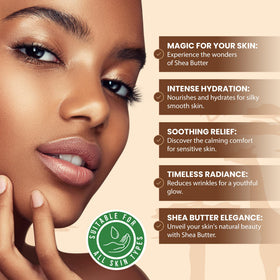 Plant Guru applying shea butter to hair for conditioning benefit