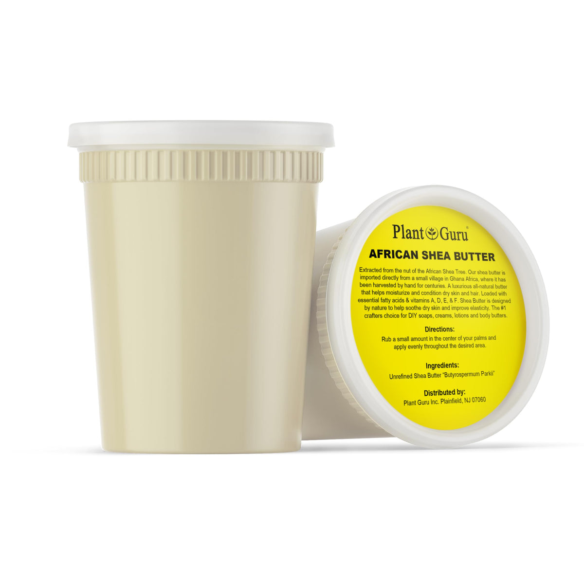 Plant Guru ivory shea butter close-up texture for creamy application