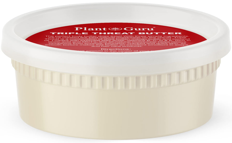 Plant Guru front jar view showing label and natural raw moisturizer