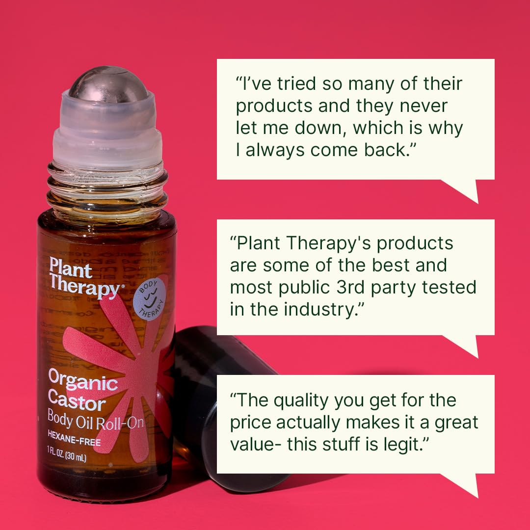 Plant Therapy bottle next to a coin showing 30 mL size for travel and portability