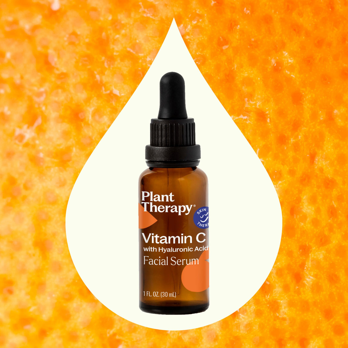 Plant Therapy close-up drop of serum showing lightweight texture and hydration