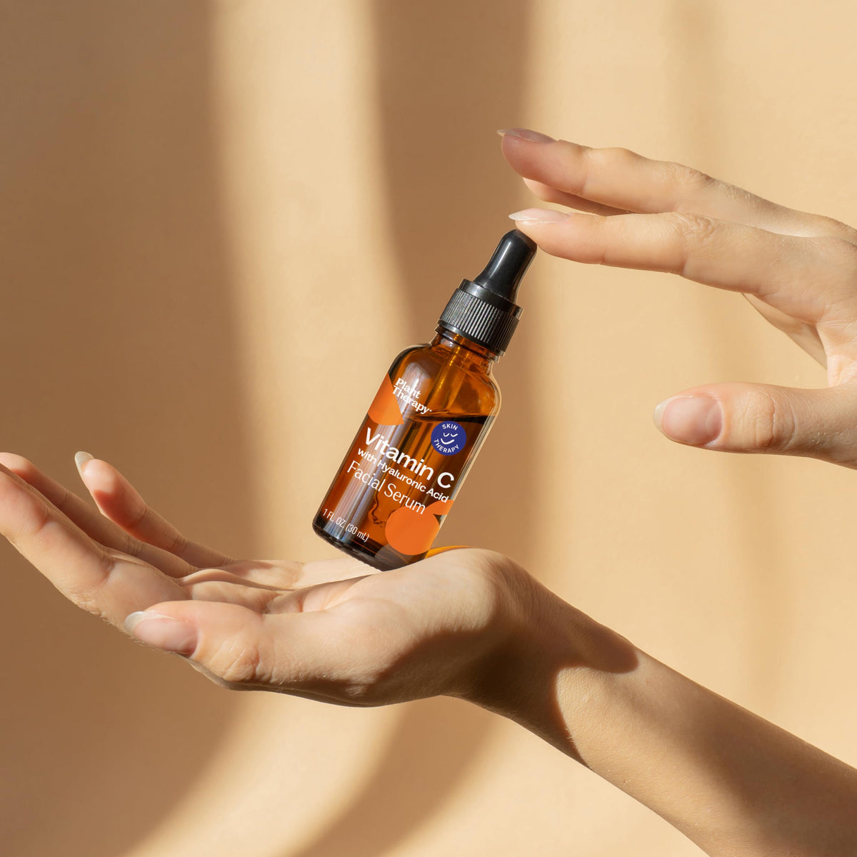 Plant Therapy paired with restorative rosehip oil suggesting layered regimen benefits