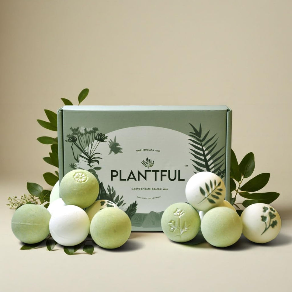 Plantful front packaging showing 12-piece gift set and natural appeal