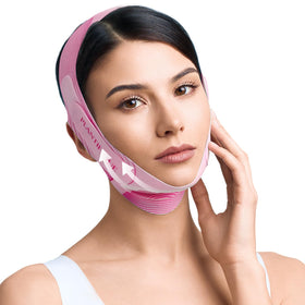 PLANTIFIQUE front view of pink chin strap showing clean fit and support