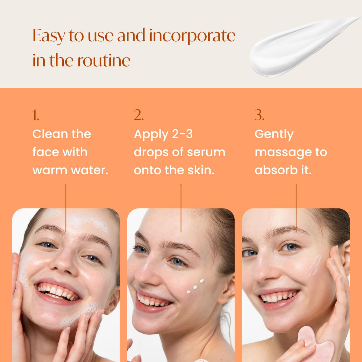 PLANTIFIQUE serum applied with gua sha tool reducing puffiness and improving contour