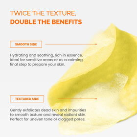 PLANTIFIQUE pad edge saturated with solution highlighting infused brightening actives