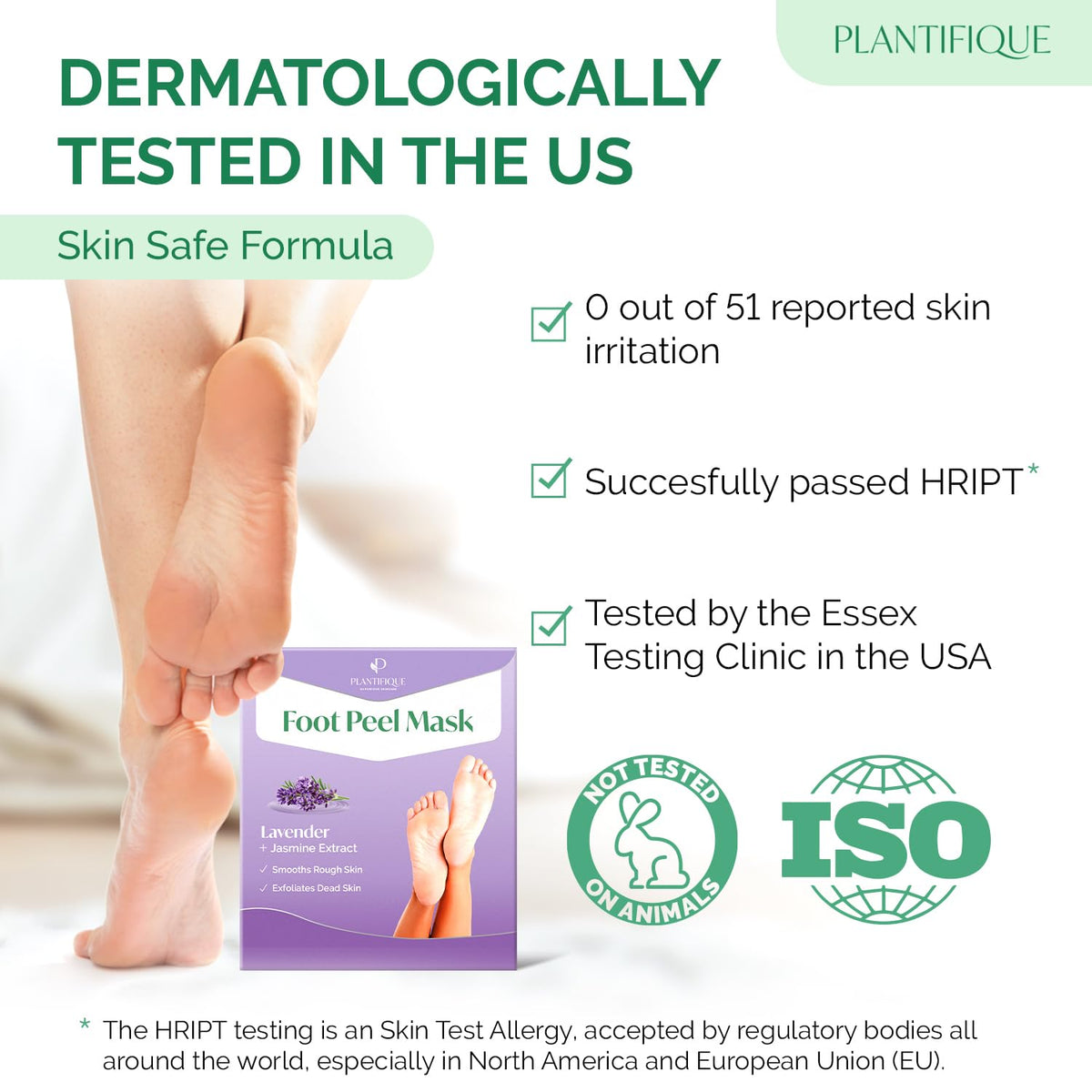 PLANTIFIQUE before-and-after feet comparison showing smoother heels benefit