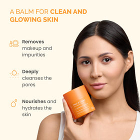 PLANTIFIQUE texture close-up of creamy balm melting to oil for easy removal