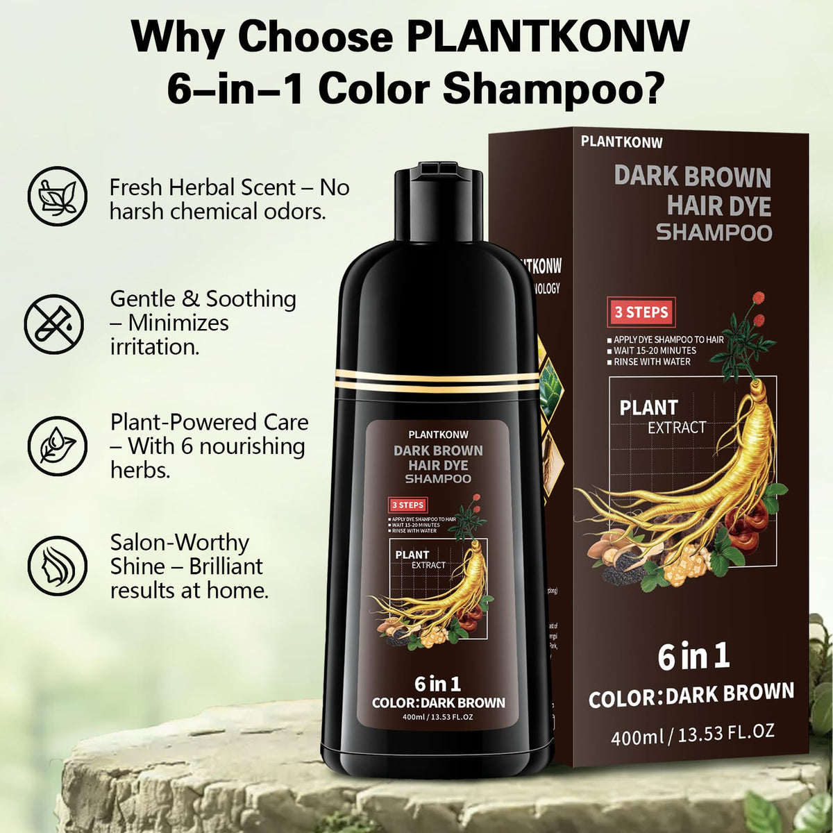 Plantkonw gloves and timer beside bottle showing safe, timed application