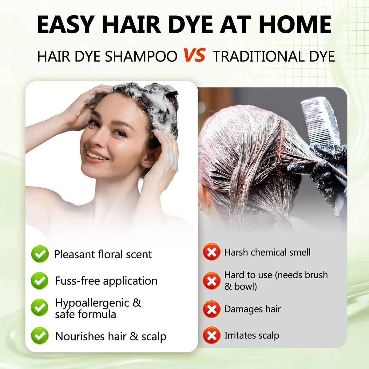 Plantkonw styled hair with natural shine after using the shampoo