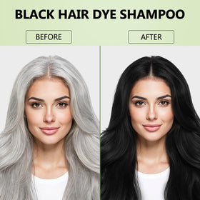 Plantkonw shampoo lather on hair demonstrating quick gray coverage and cleansing benefit