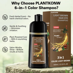 Plantkonw bottle beside hand showing product size and travel convenience