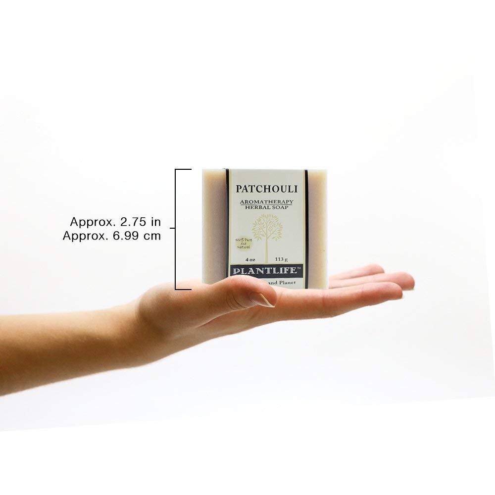 Plantlife patchouli packaging open showing bars signaling small-batch quality