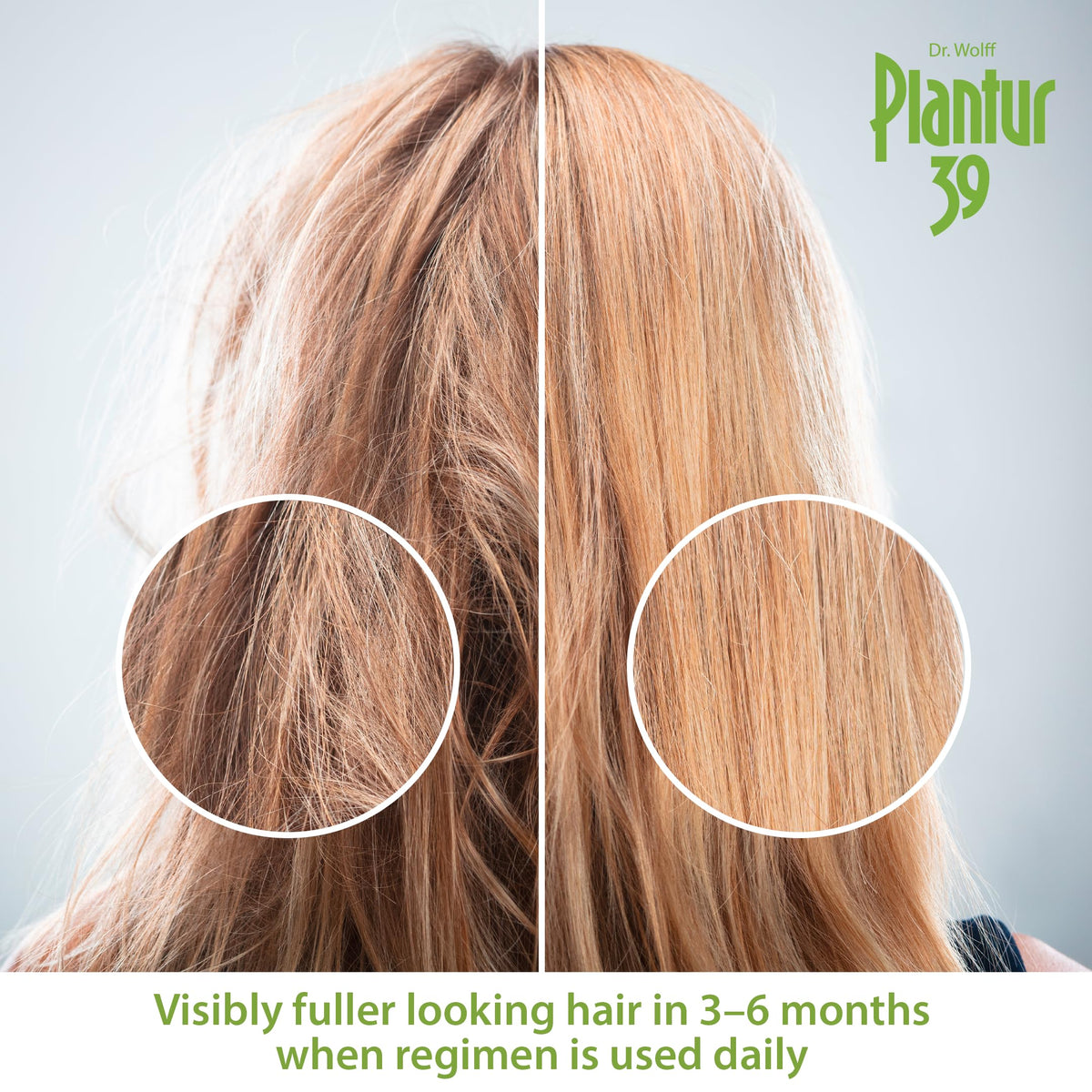 Plantur 39 bottle paired with scalp tonic showing complementary routine benefits
