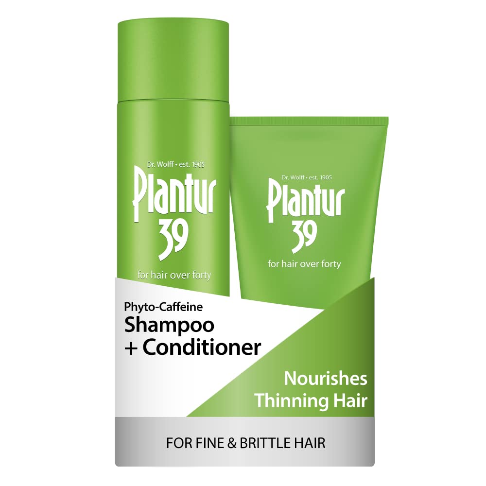 Plantur 39 bundle front packaging showing both bottles for fuller hair