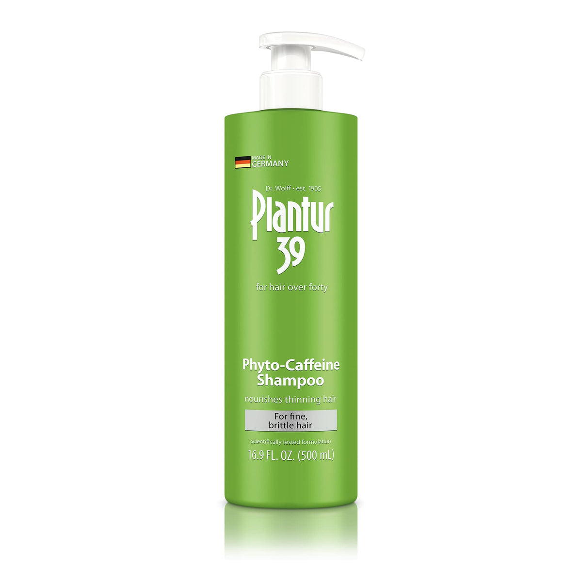 Plantur 39 front bottle view showing label and size, conveys clear product information
