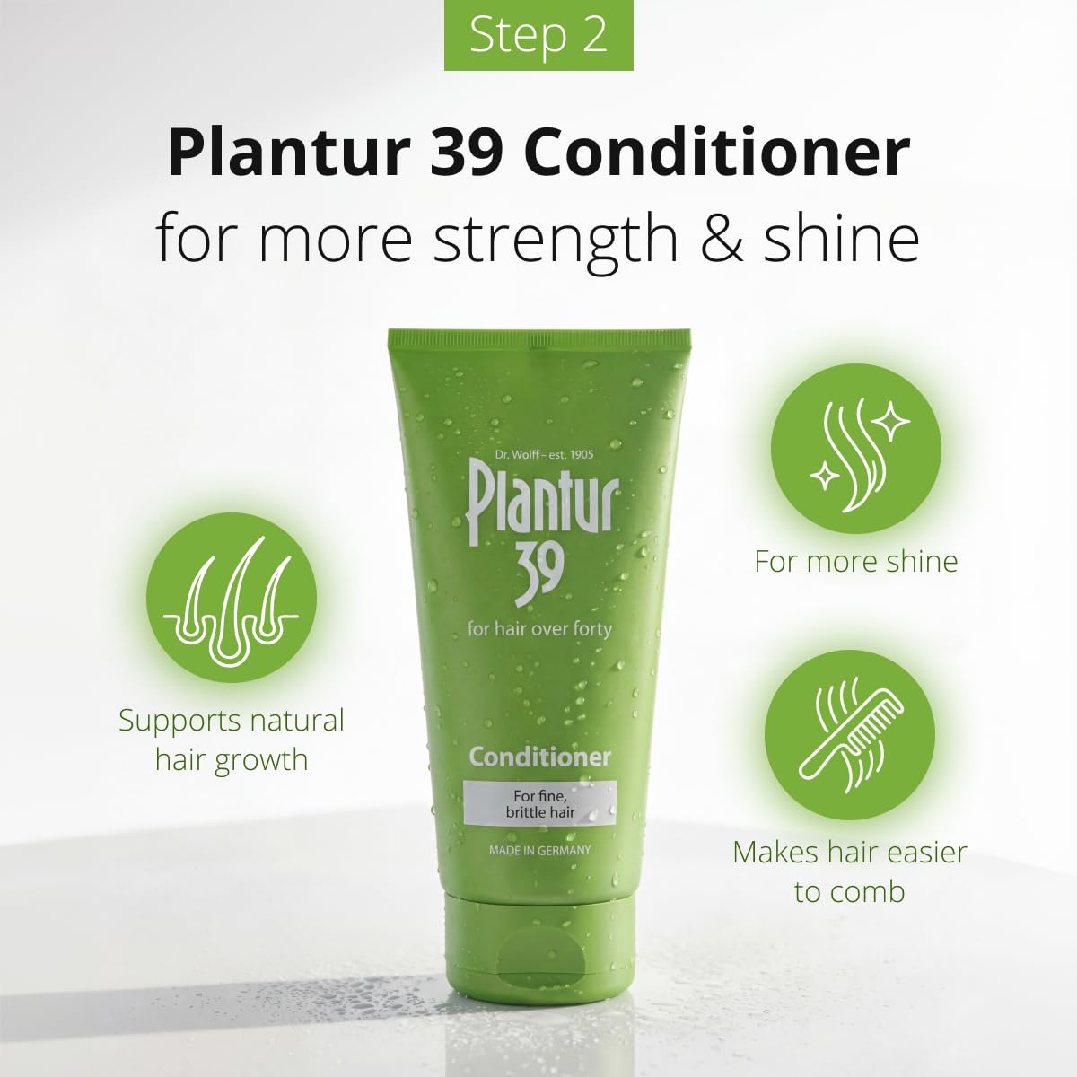 Plantur 39 scalp tonic front view illustrating leave-in refresh for roots