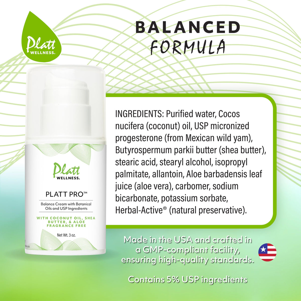 Platt Wellness cream being applied to skin demonstrating easy application
