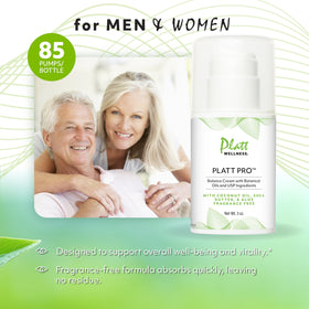 Platt Wellness cream texture close-up showing smooth fast-absorbing finish