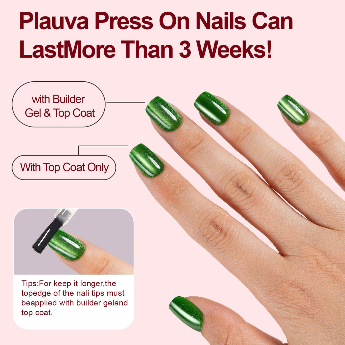 Plauva glossy glitter reflecting light to show high-shine effect
