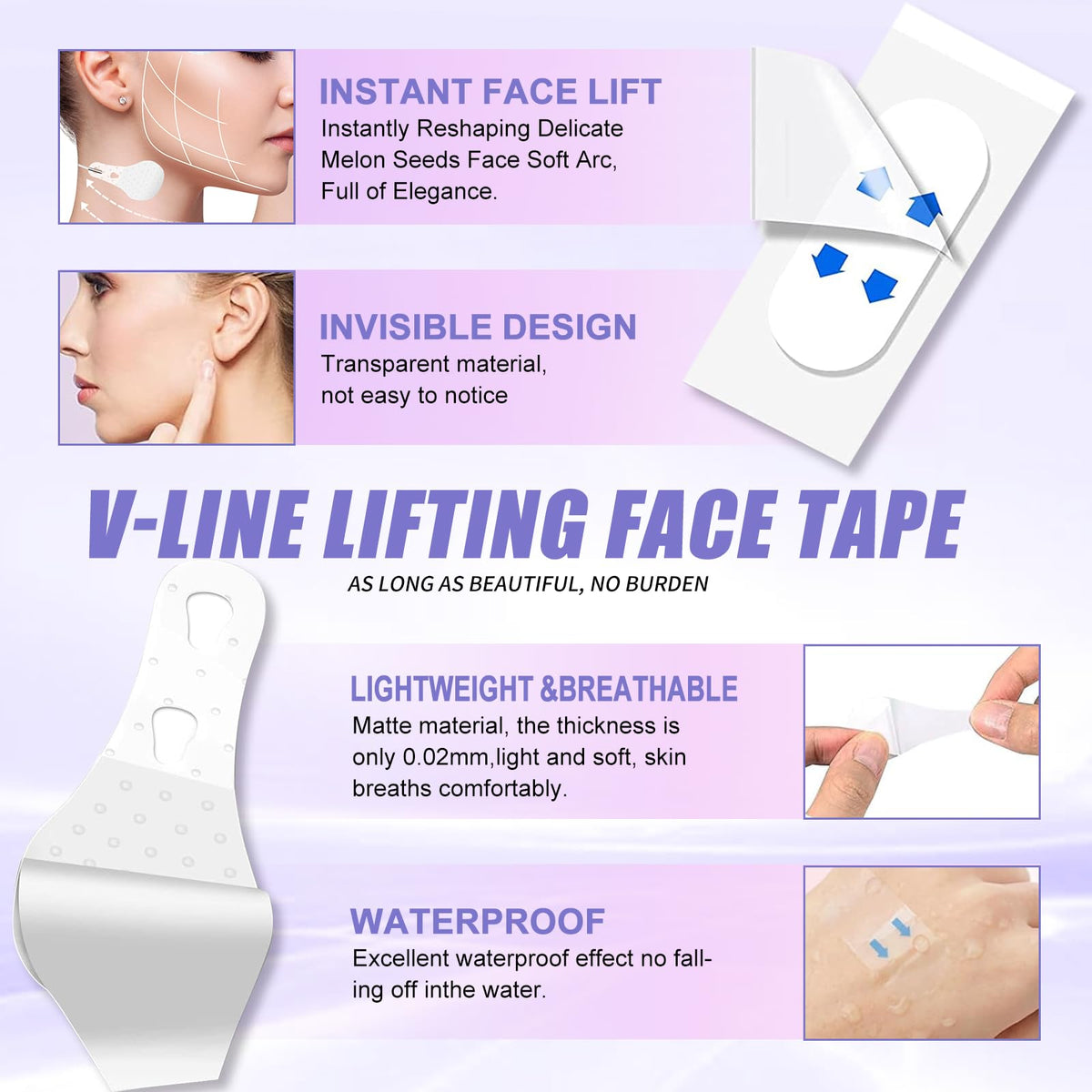 PLAYQUEEN application on jawline demonstrating instant contouring benefit