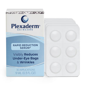 Plexaderm front packaging showing 30 single-use pods and product benefits
