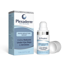 Plexaderm front packaging with pump showing product and branding benefit