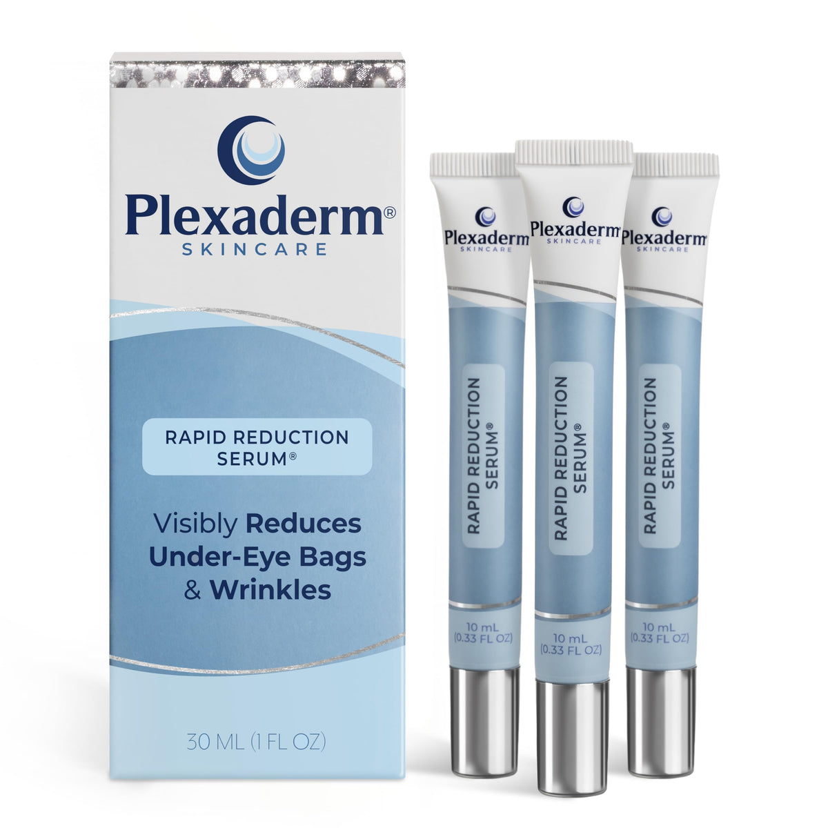 Plexaderm front packaging showing three tubes and branding for trust