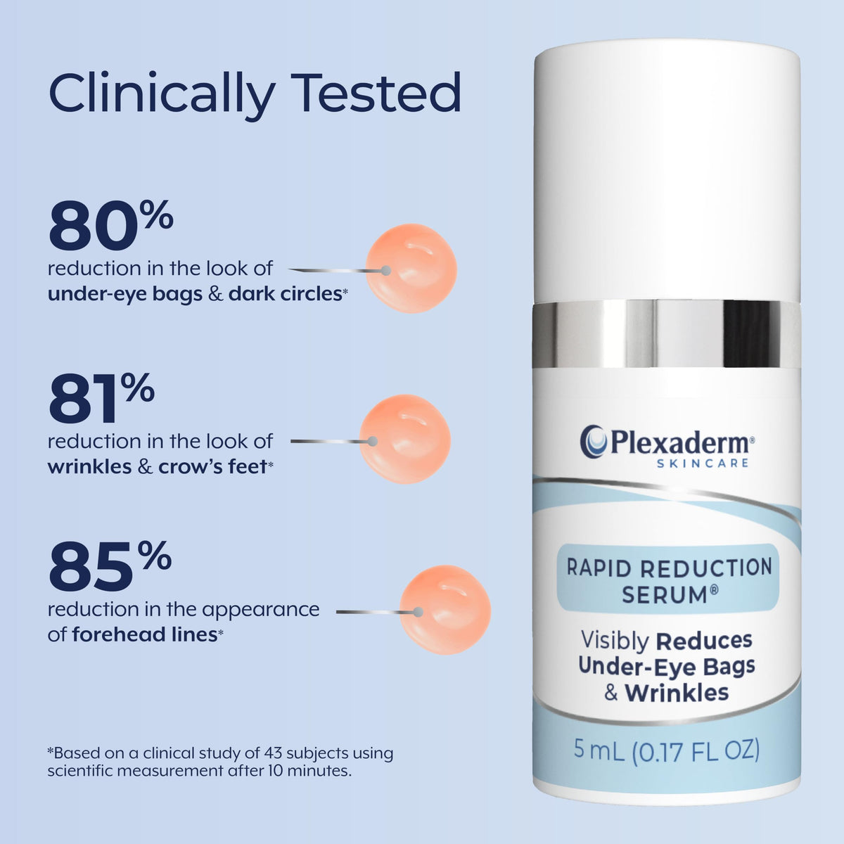Plexaderm mineral ingredient visual emphasizing silicate tightening benefit