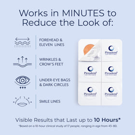 Plexaderm serum texture close-up highlighting lightweight spreadability benefit