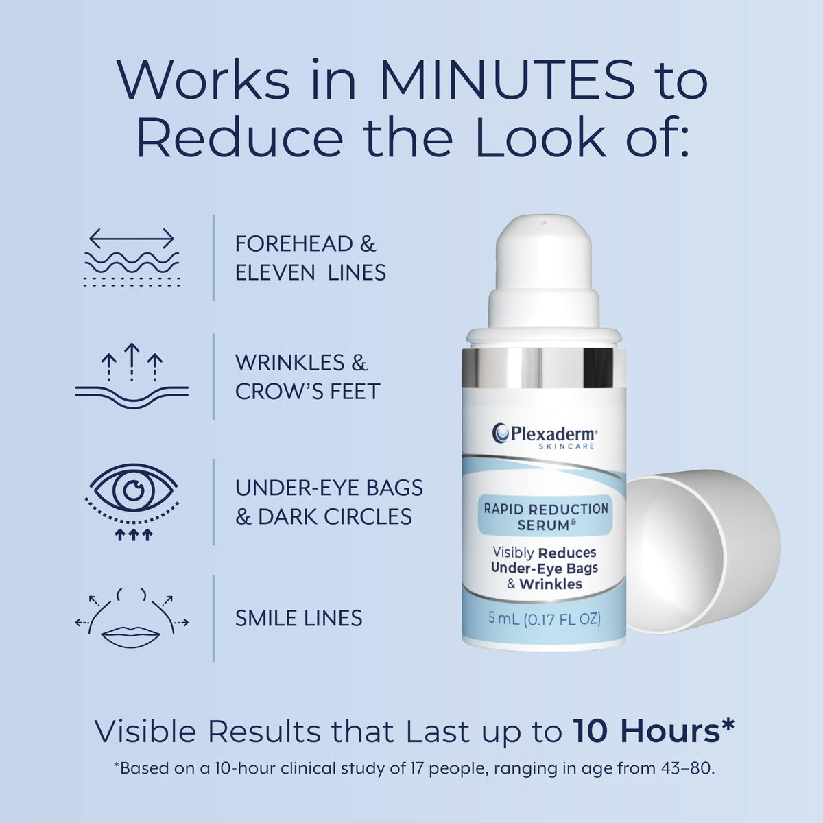 Plexaderm serum texture droplet highlighting smooth spreadability benefit