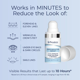 Plexaderm serum texture droplet highlighting smooth spreadability benefit