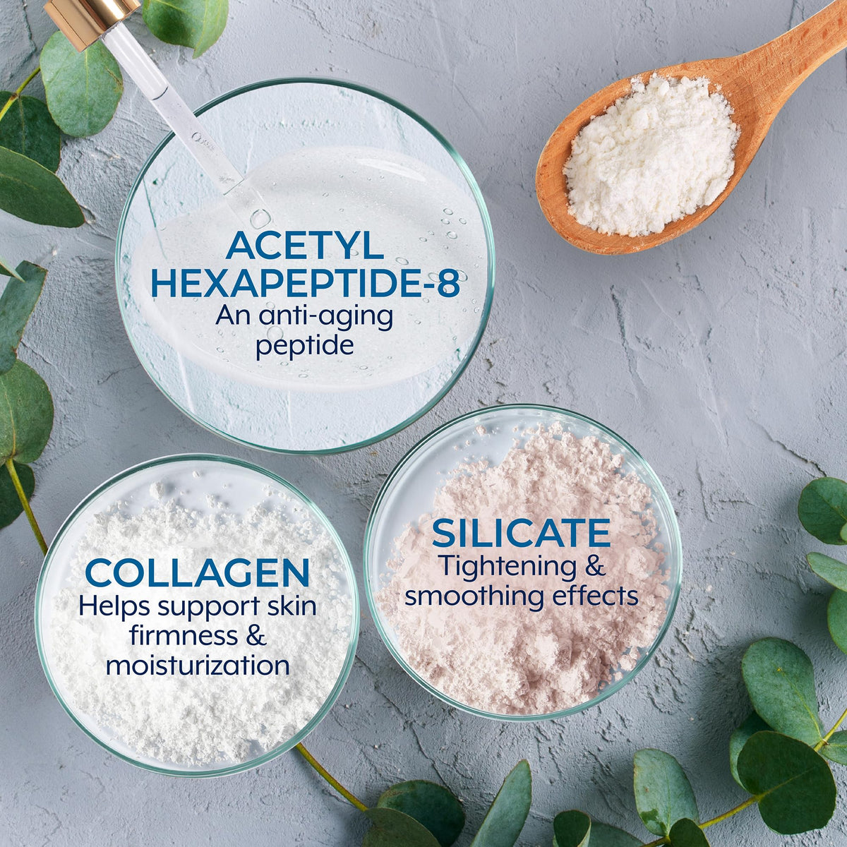 Plexaderm single-use pod opened with measured serum for precise application
