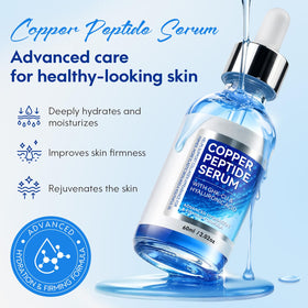 plomala close-up label with GHK-Cu listing, emphasizes active copper peptide ingredient clarity