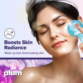 Plum Beauty globes used under-eye to reduce puffiness and soothe delicate skin