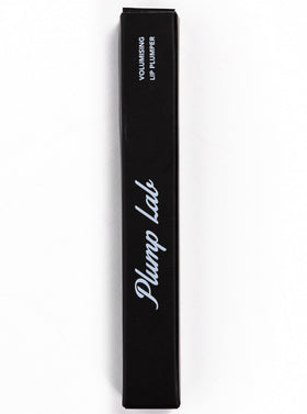 Plump Lab clear gloss tube front view shows sleek packaging and instant shine benefit