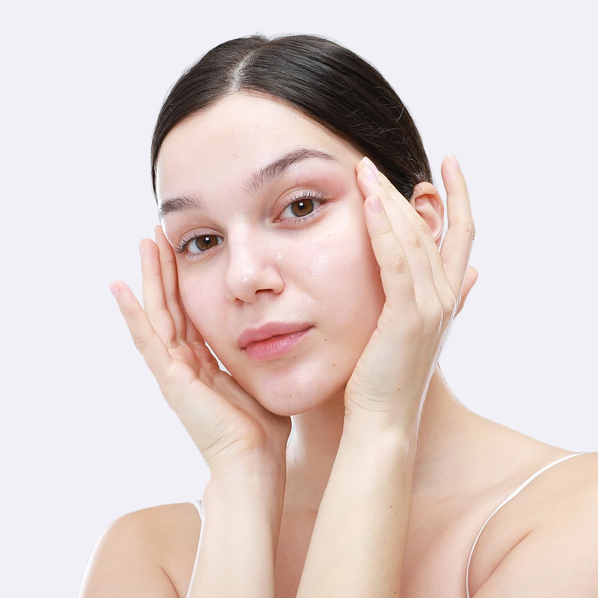 +WIS+ bathroom lifestyle setup showing pre-makeup hydration and self-care routine