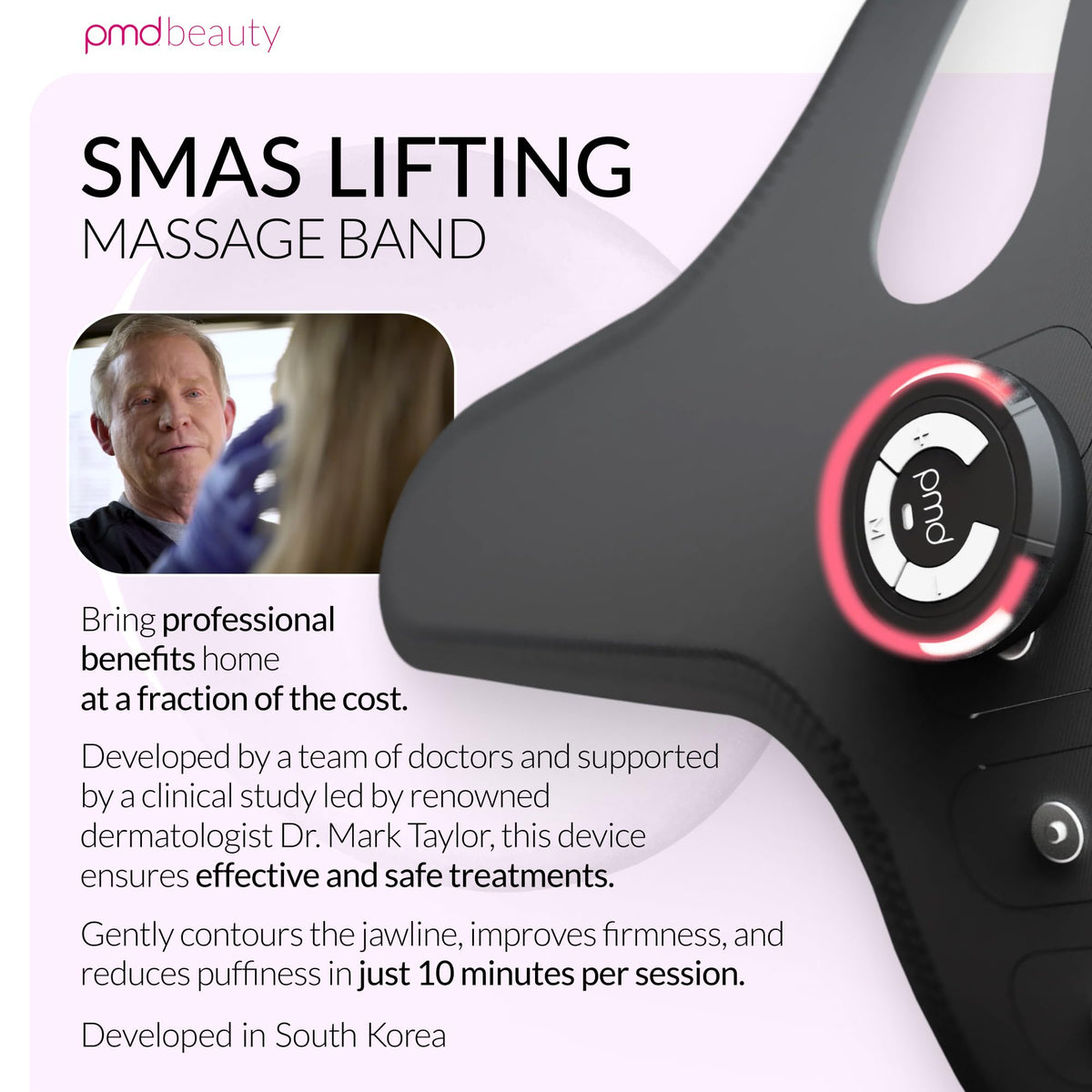 PMD Beauty close up of power pod illustrating precise targeted stimulation