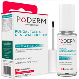 PODERM front packaging showing bottle and branding for quick identification