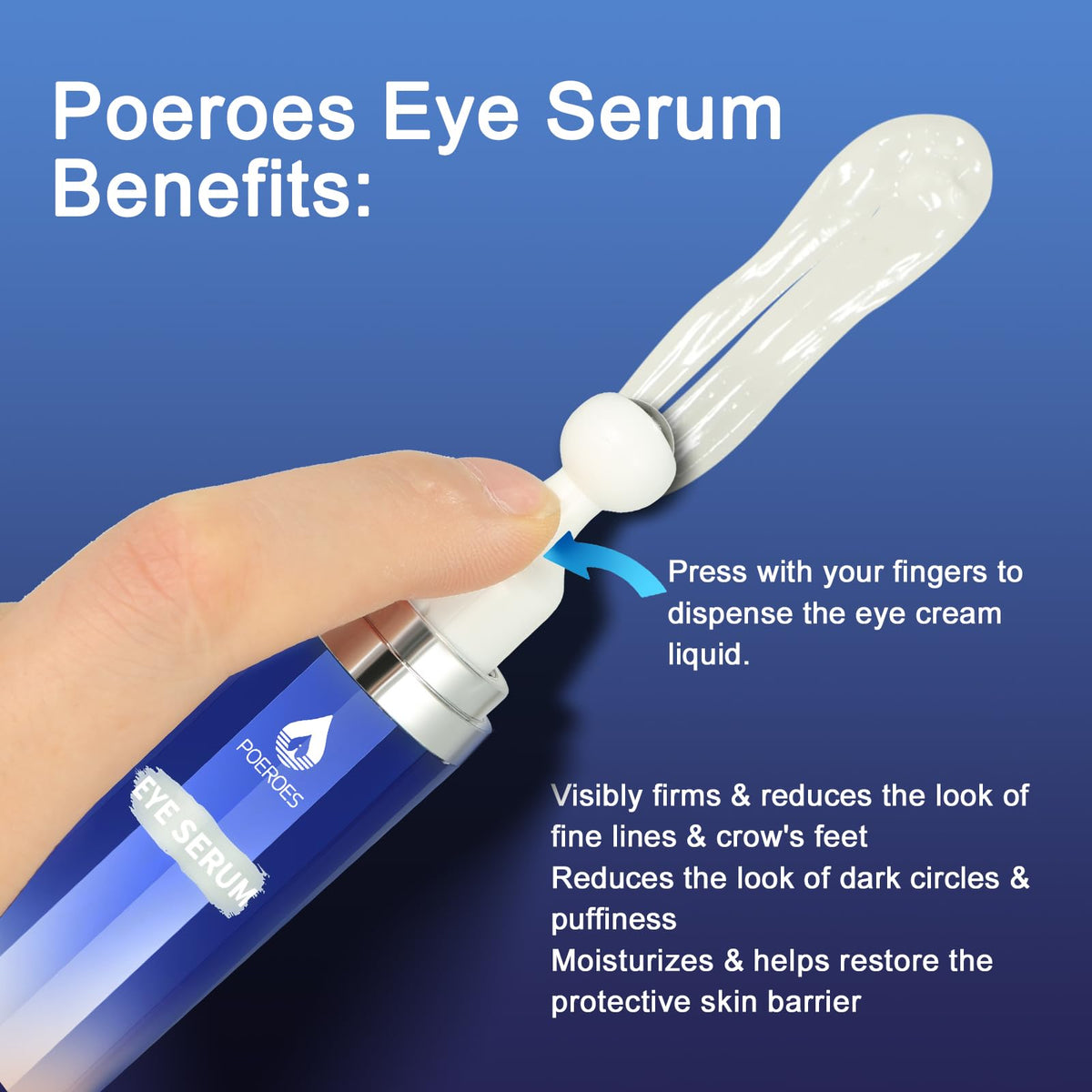 POEROES stainless steel 360° roller close-up delivering cooling massage benefit