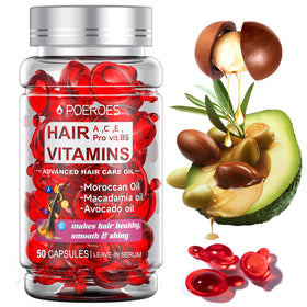 POEROES front packaging showing 50 capsules and benefits