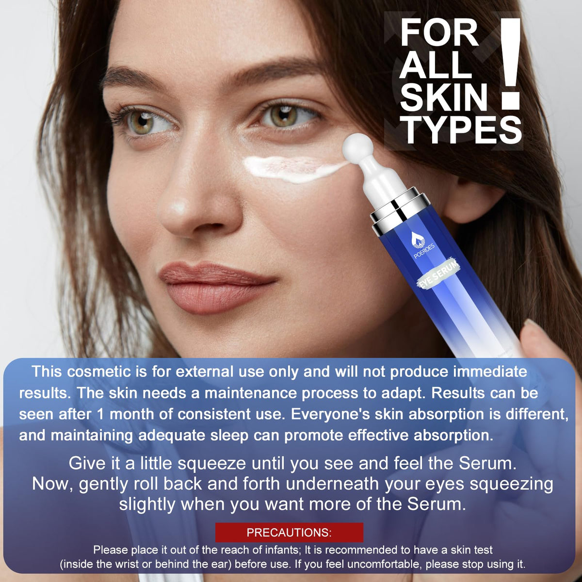 POEROES bottle on bathroom shelf suggesting daily routine and refreshed appearance