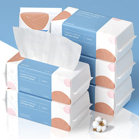 PoeticEHome front packaging showing six pop-up cotton wipe packs for convenience