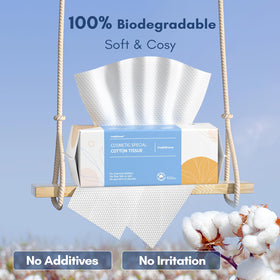 PoeticEHome pop-up pack mid-dispense showing easy single-sheet removal benefit