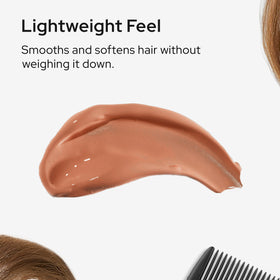 Polar Hair before-and-after hair strand comparison showing improved shine and smoothness