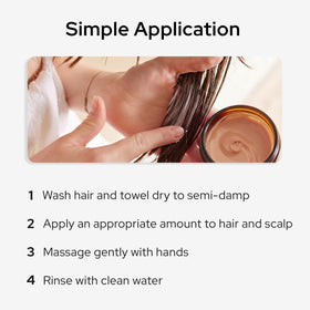 Polar Hair applying oil to scalp to nourish and hydrate roots for healthier-looking hair