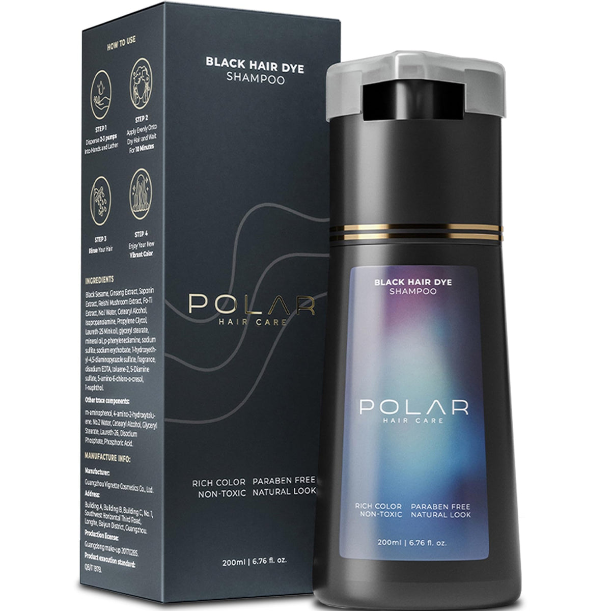 POLAR HAIR CARE front packaging showing bottle and label for easy identification and trust
